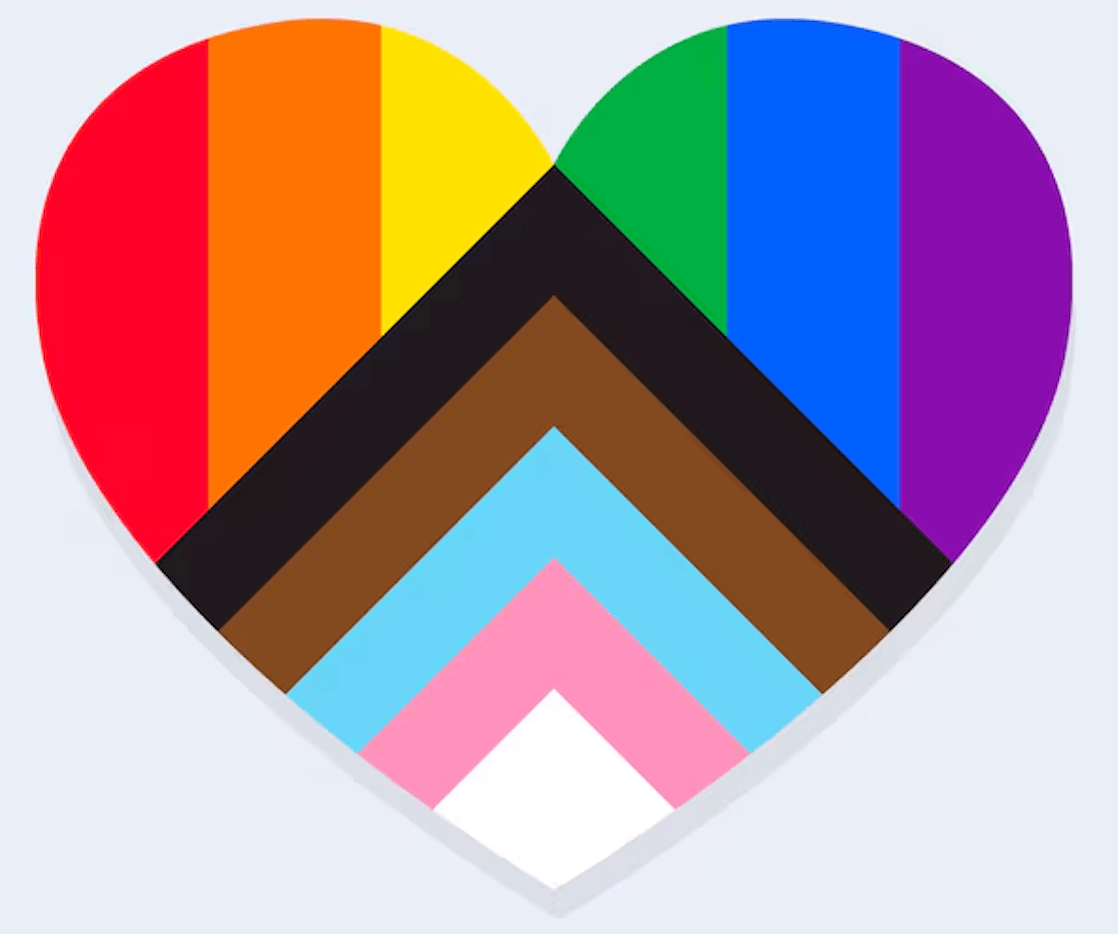 Progressivt pridehjärta